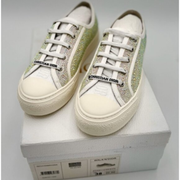 NIB-Walk 'n' Dior Strass Canvas Low Top - 38/7.5 - Picture 11 of 12